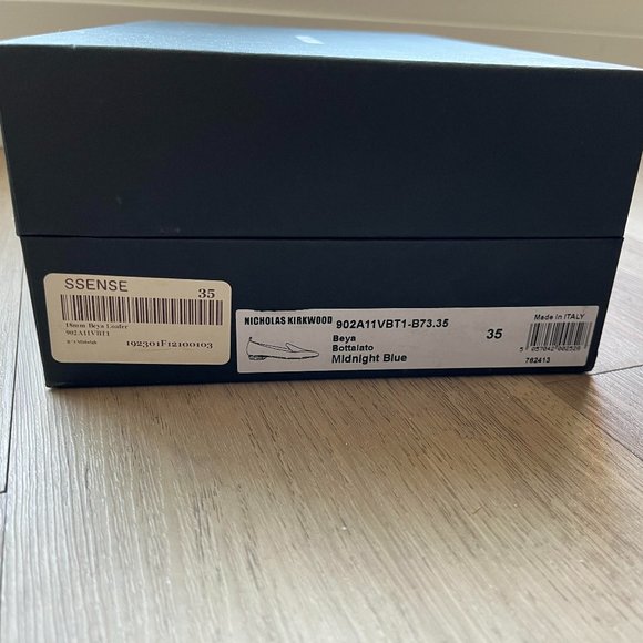 Nicholas Kirkwood Beya Loafers - Midnight Blue Size 5 - Picture 2 of 5